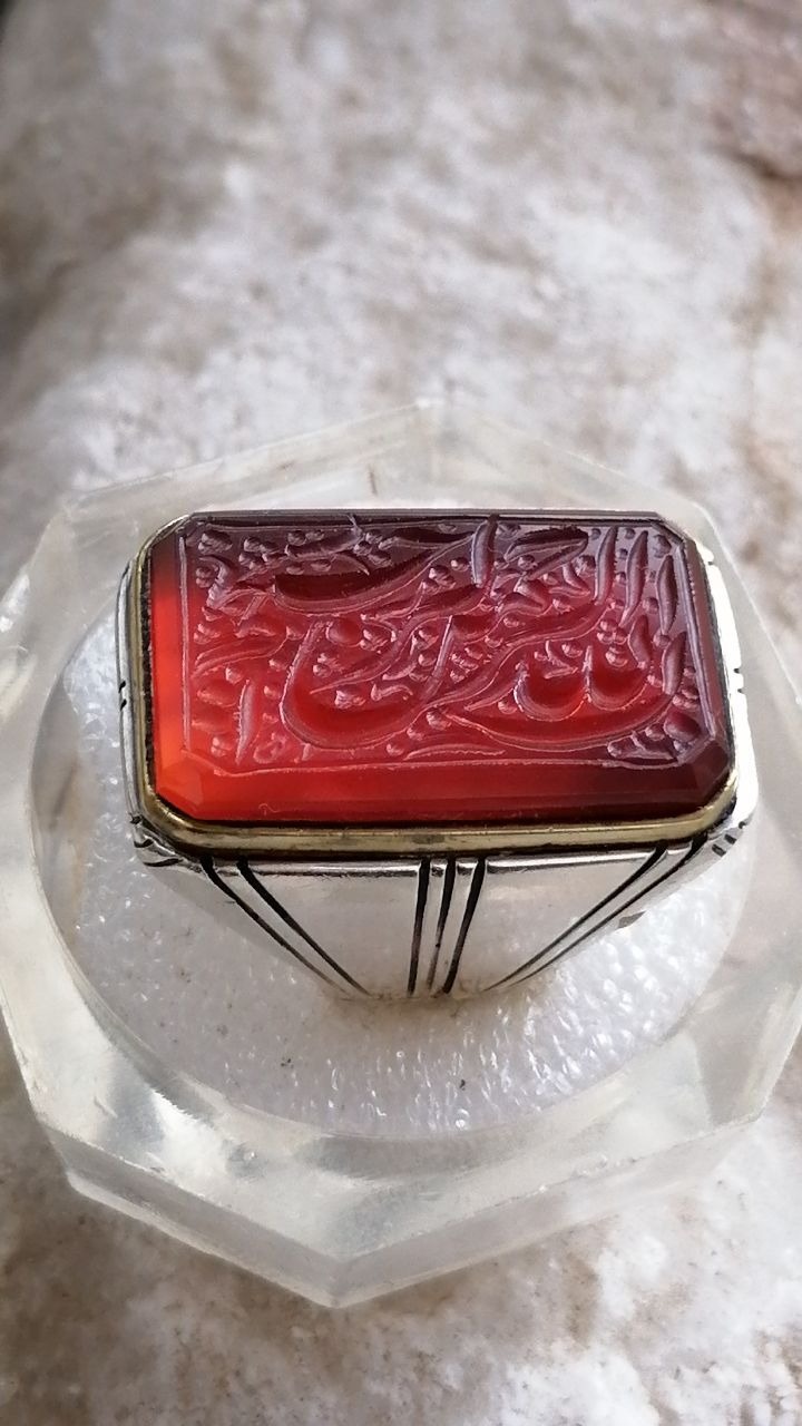 انگشتر نقره خطی قواره داردستساز