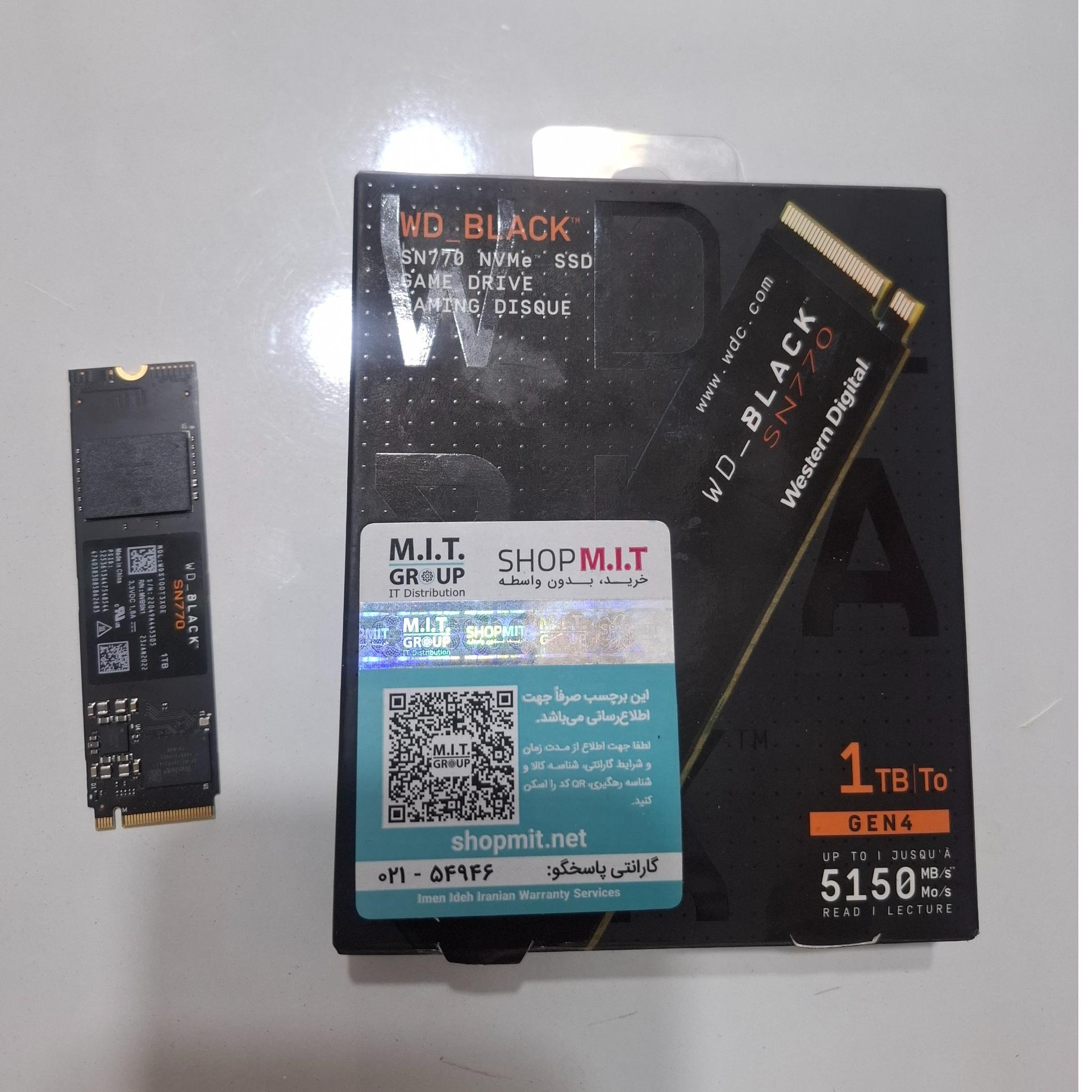 هارد  ssd western digital sn 770 1TB