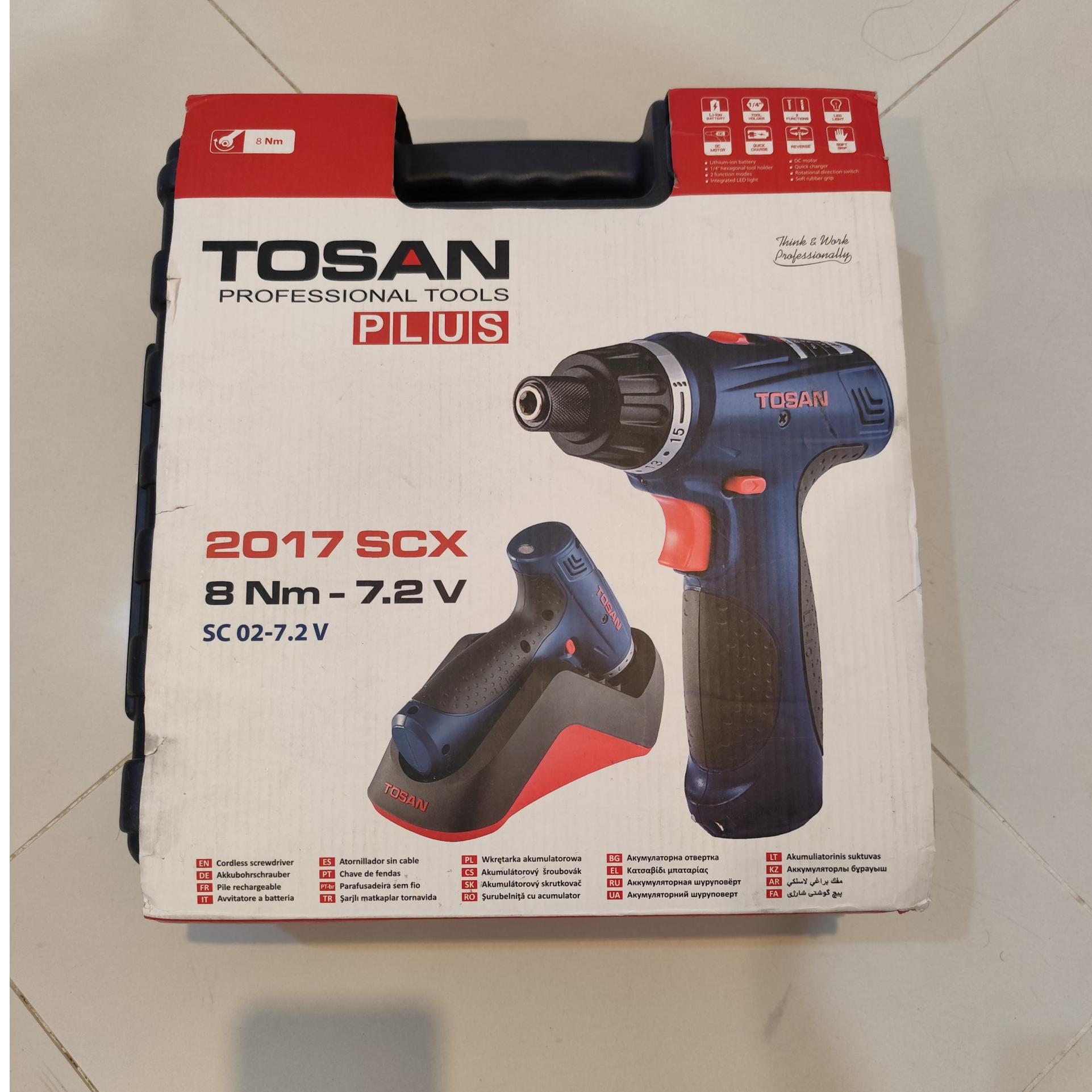 پیچ گوشتی شارژی Tosan 2017scx
