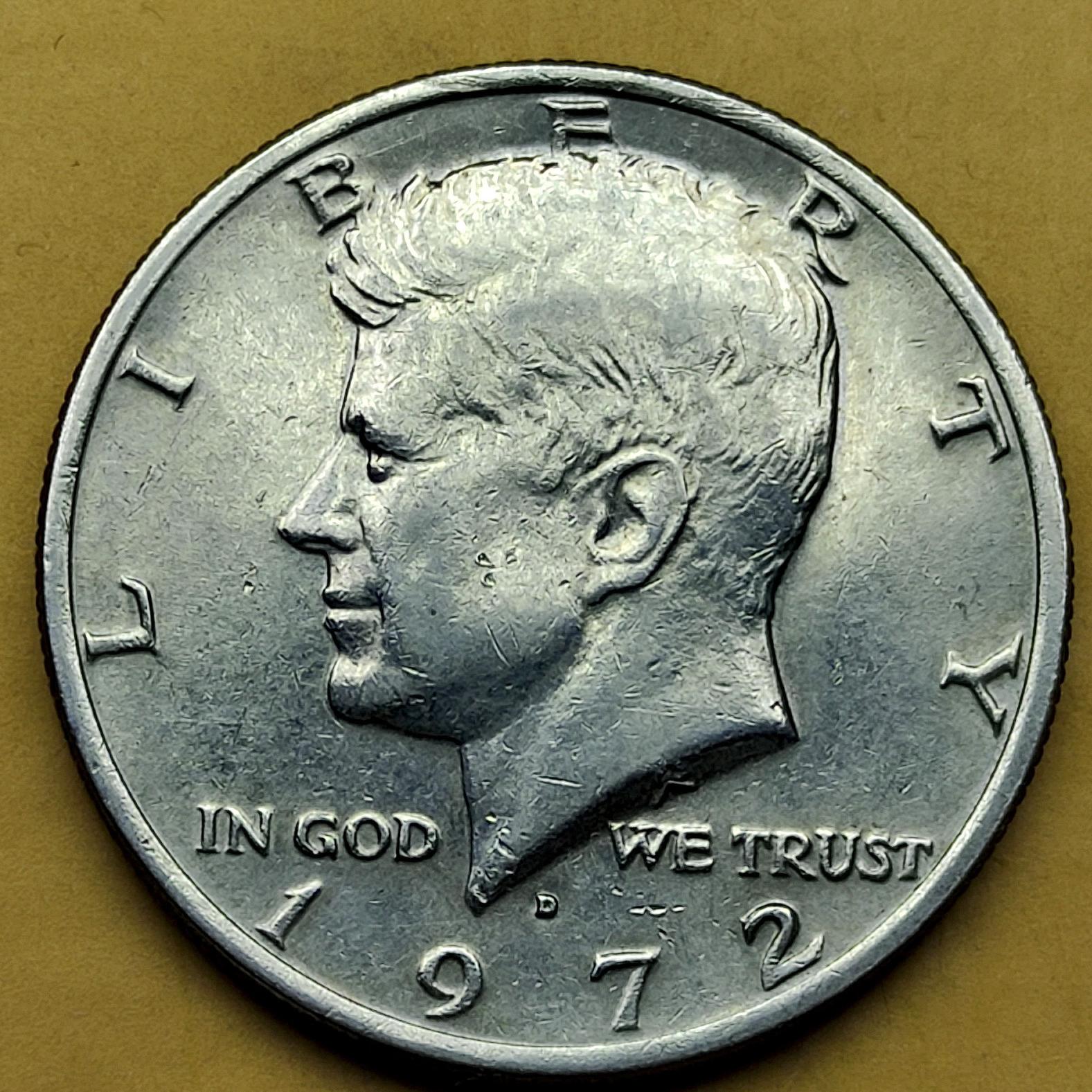 نیم دلار کندی 1972D آمریکا