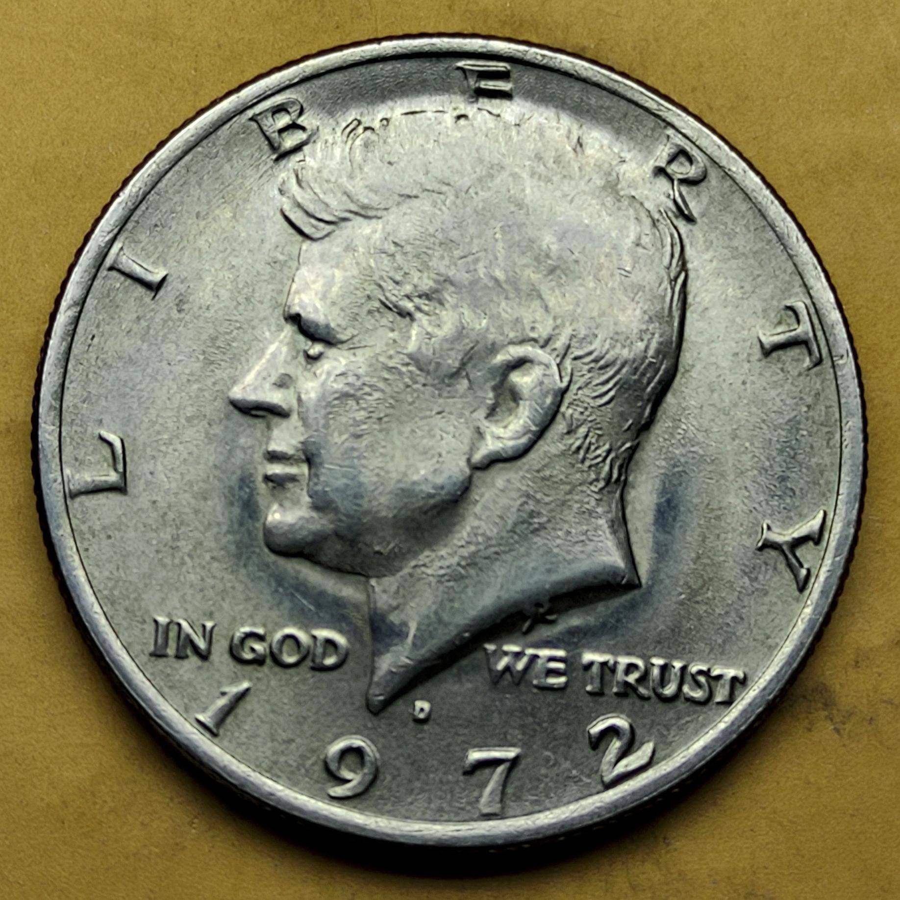 نیم دلار کندی 1972D آمریکا