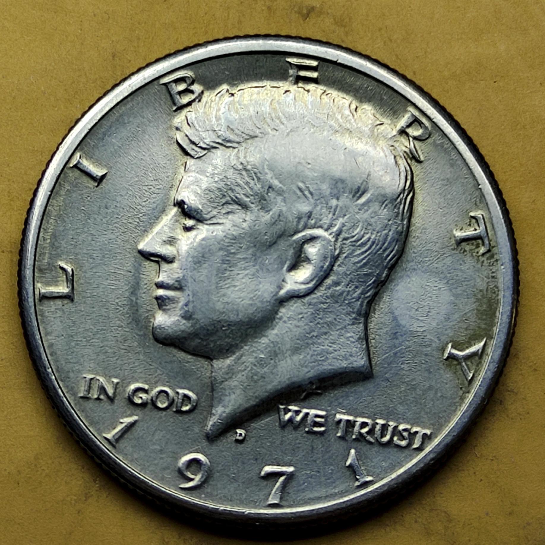 نیم دلار کندی 1971D آمریکا