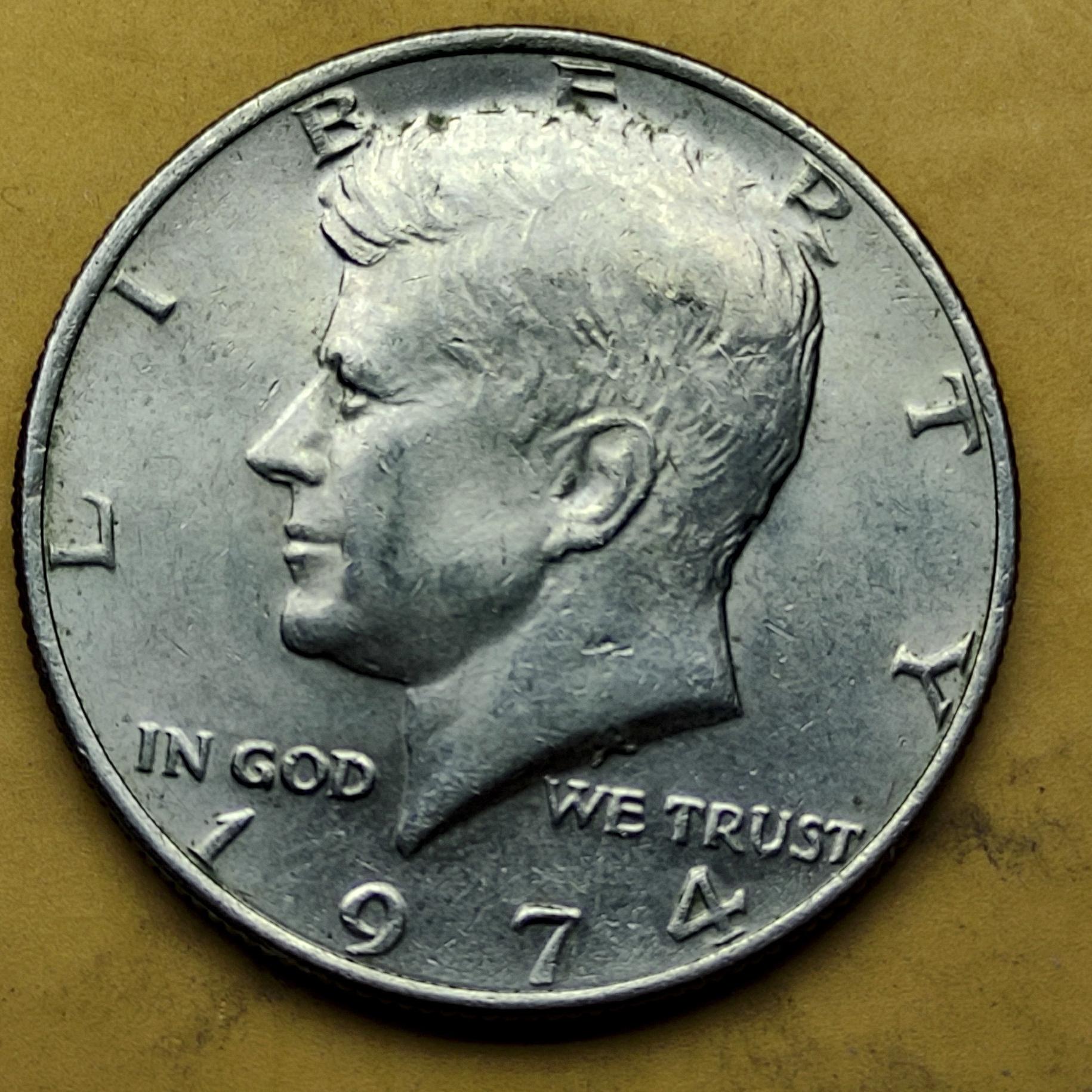 نیم دلار کندی 1974 آمریکا