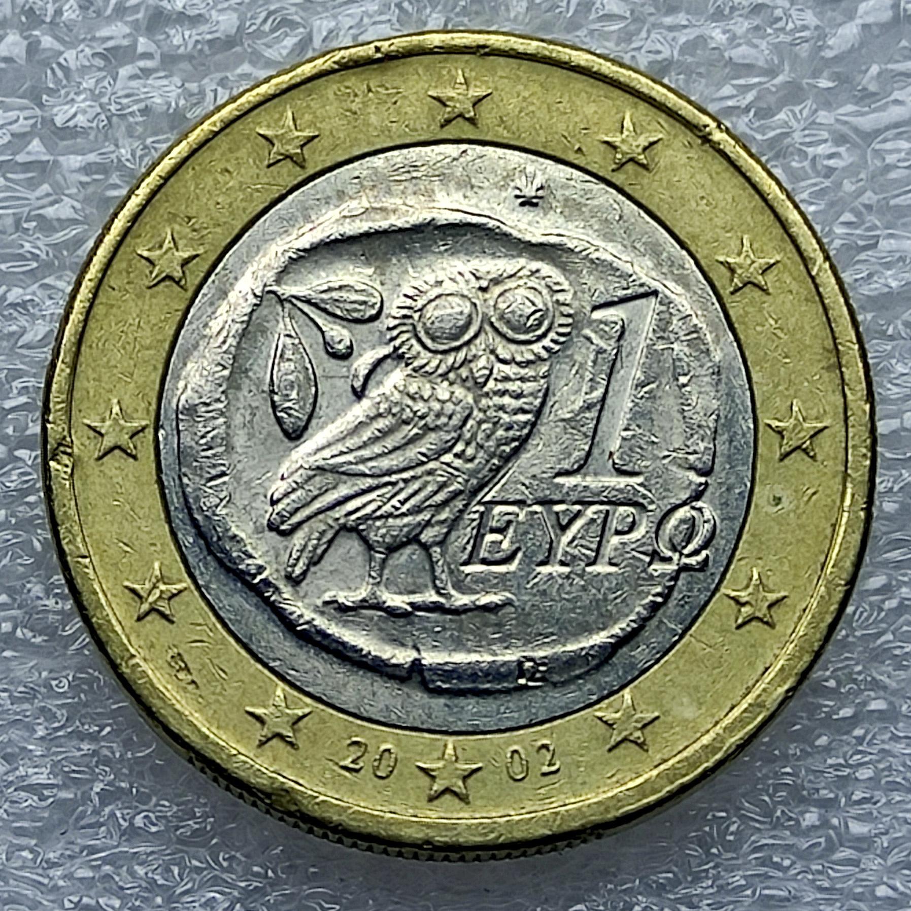 یک یورو بایمتال یونان 2002