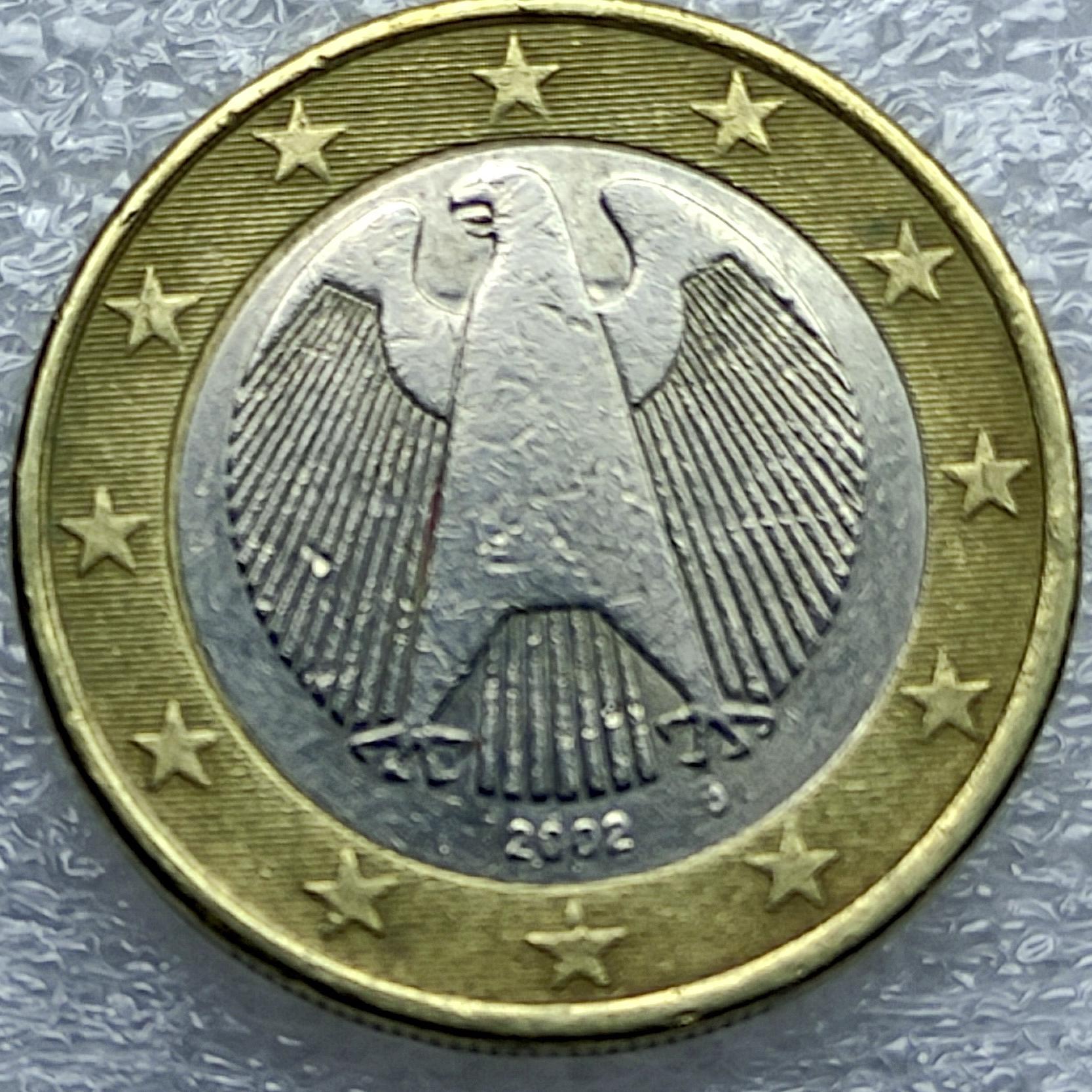 یک یورو بایمتال آلمان 2002J