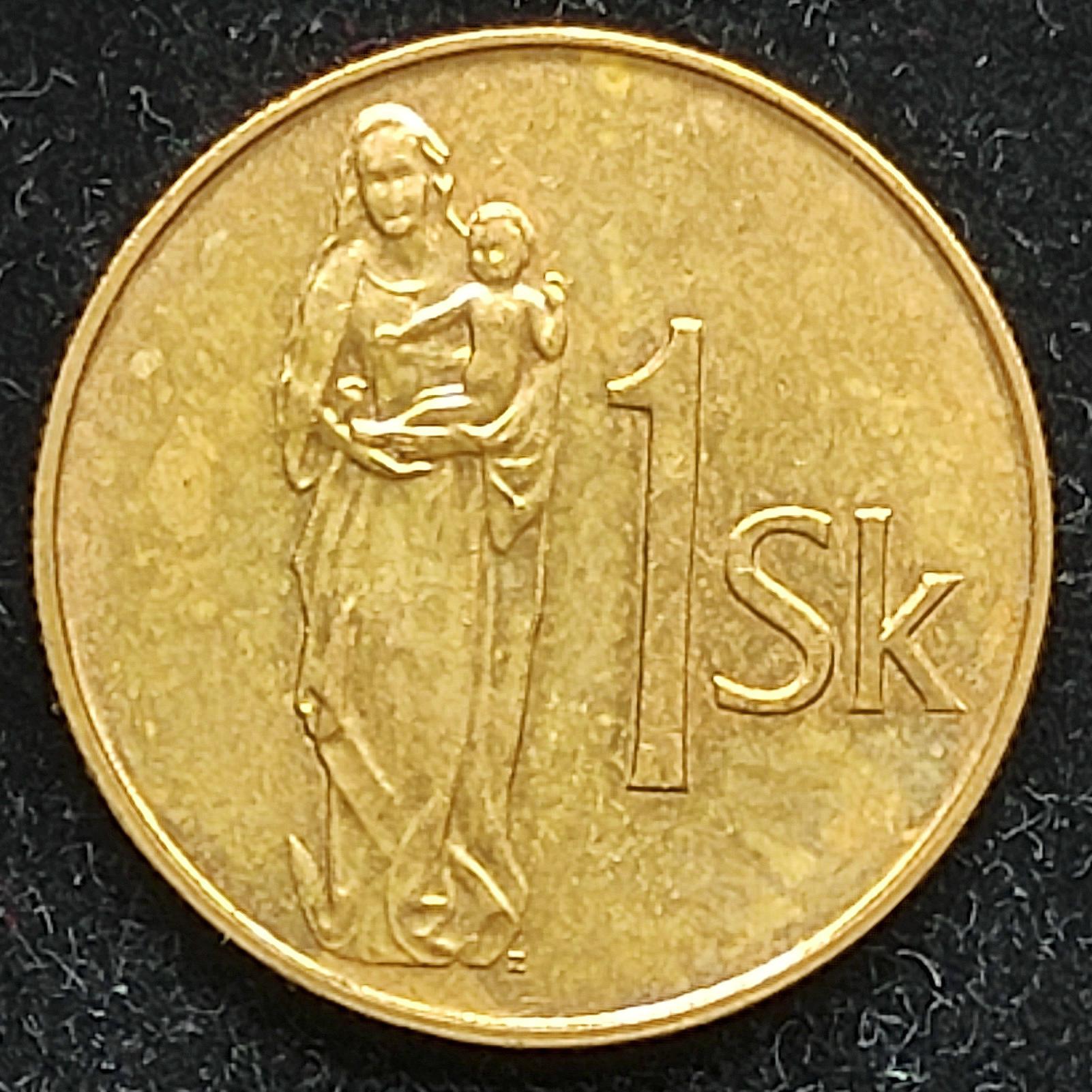 سکه یک کرونا اسلواکی 1995