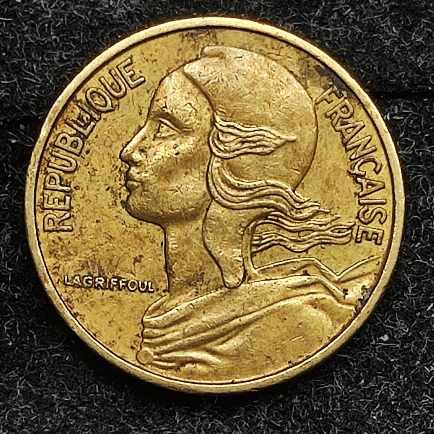 5 سنتیم فرانسه 1966