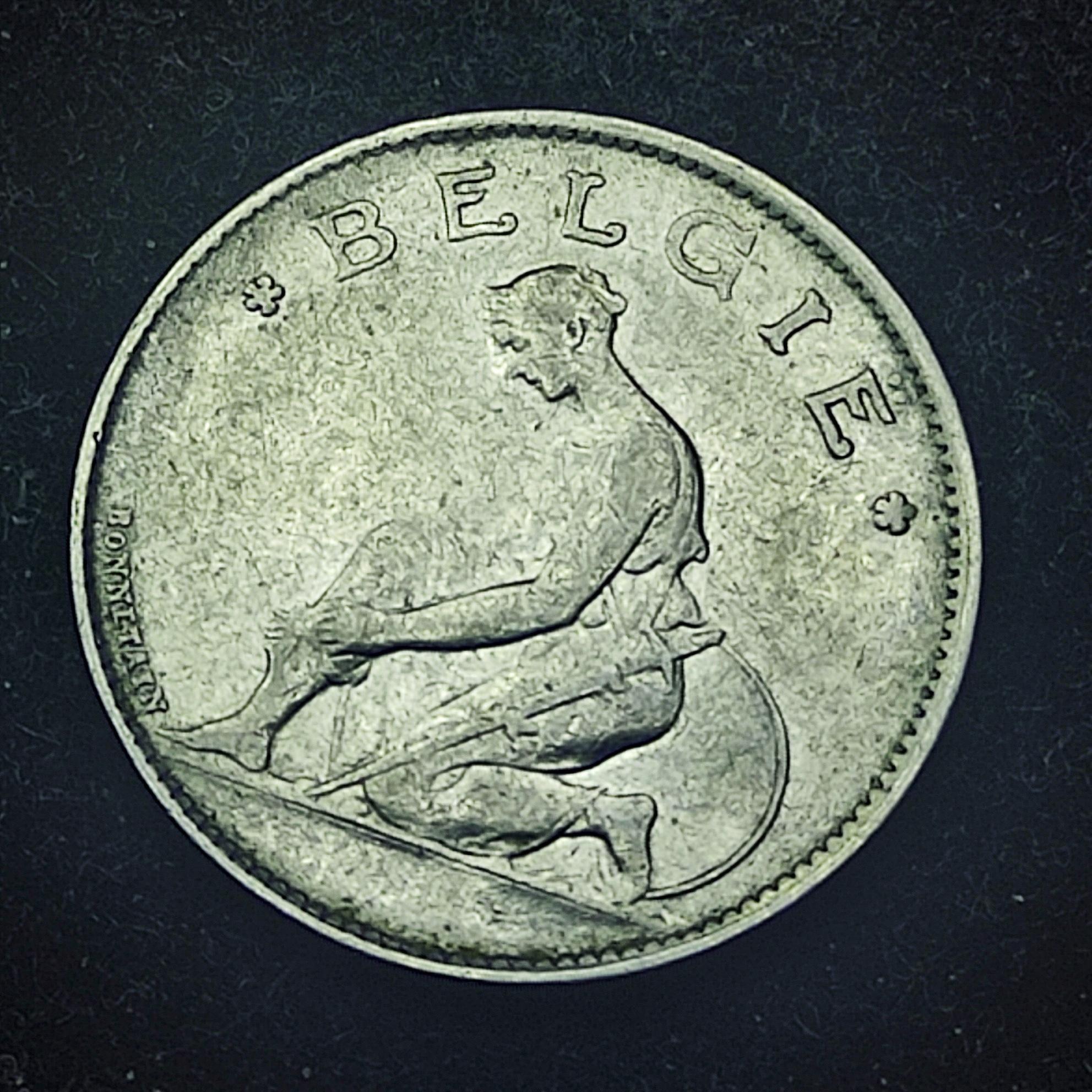 یک فرانک قدیمی و کمیاب بلژیک 1923