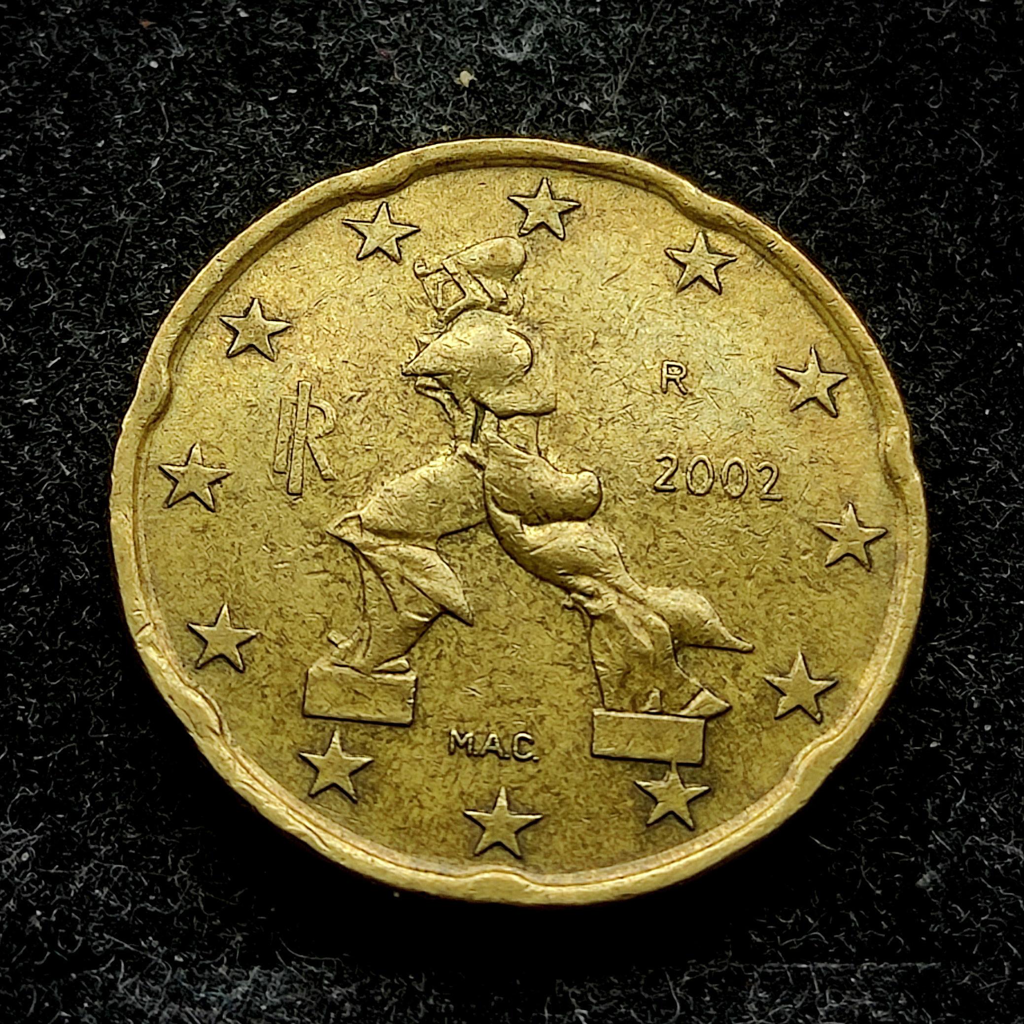 20 سنت یورو ایتالیا 2002