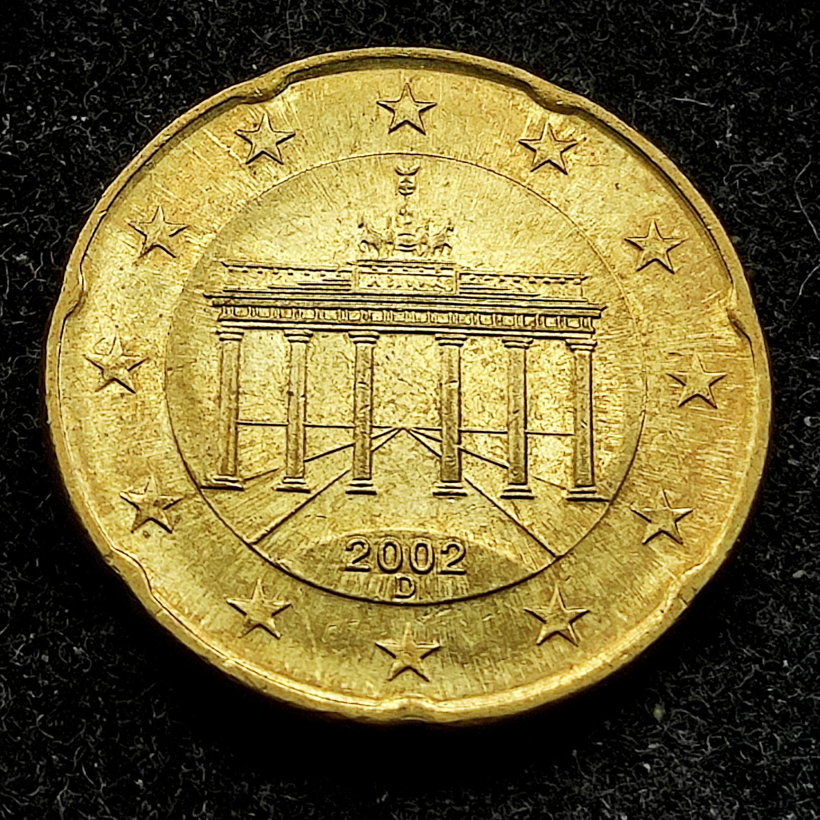 20 سنت یورو آلمان 2002D