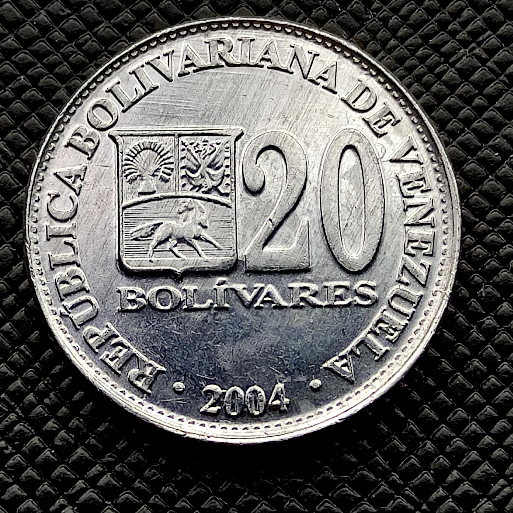20 بولیوار کمیاب 2004 ونزوئلا