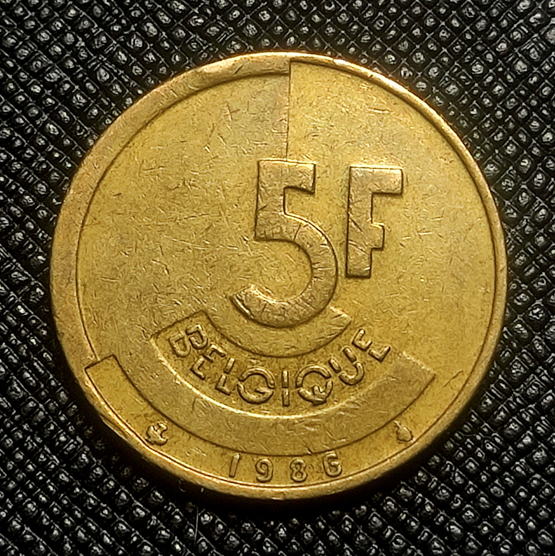 5 فرانک بلژیک 1986
