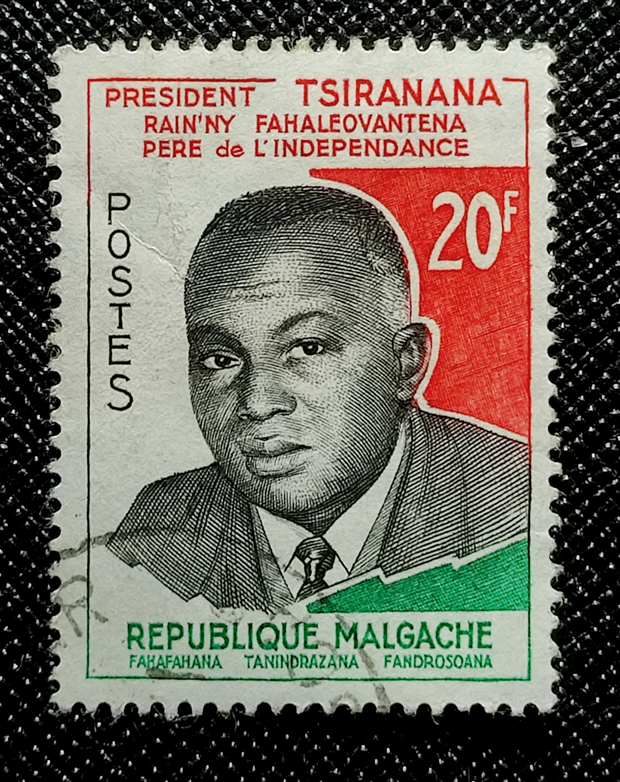 تمبر قدیمی President Tsiranana ماداگاسکار 1960