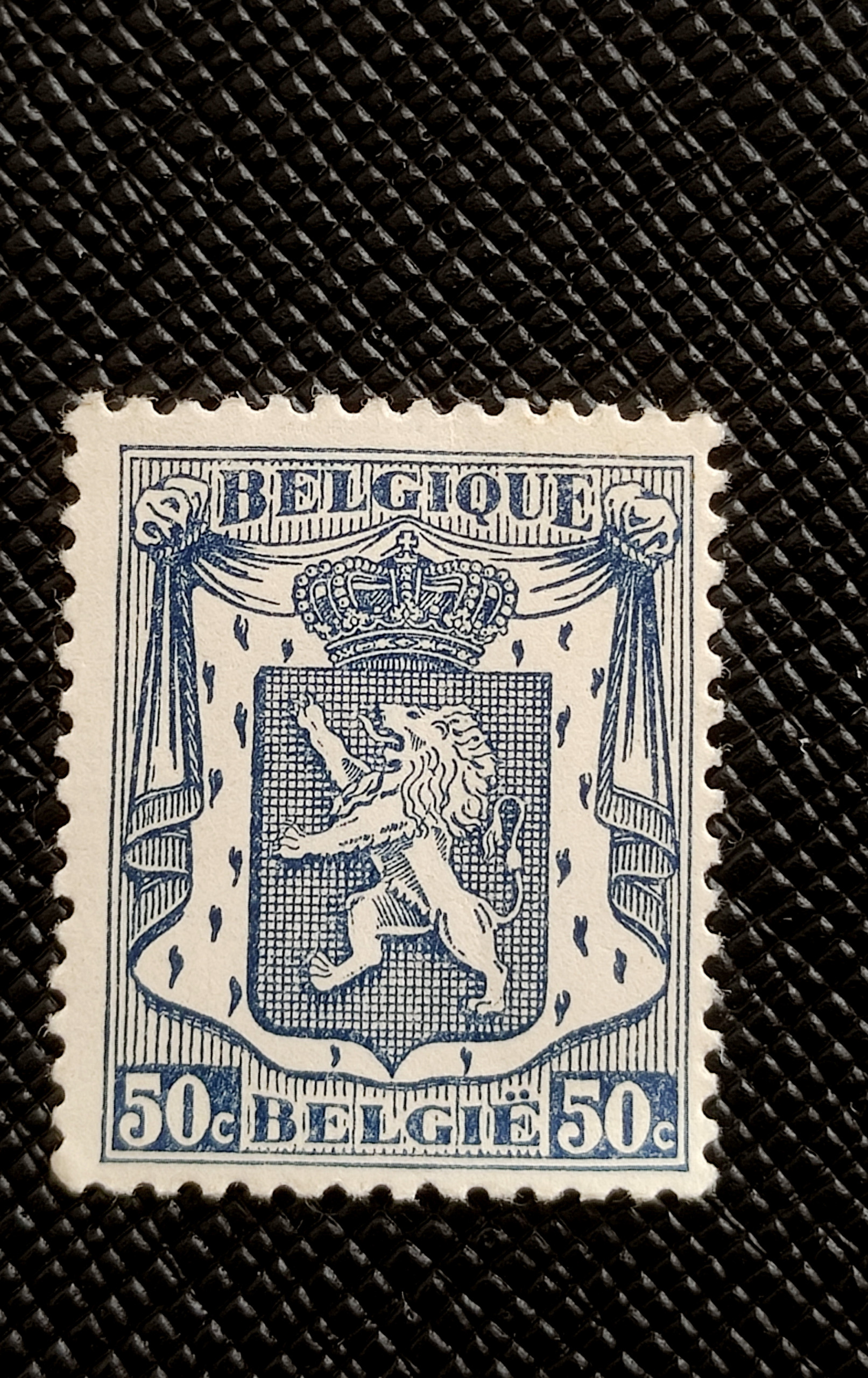 تمبر قدیمی 50 سنتیم 1936 بلژیک