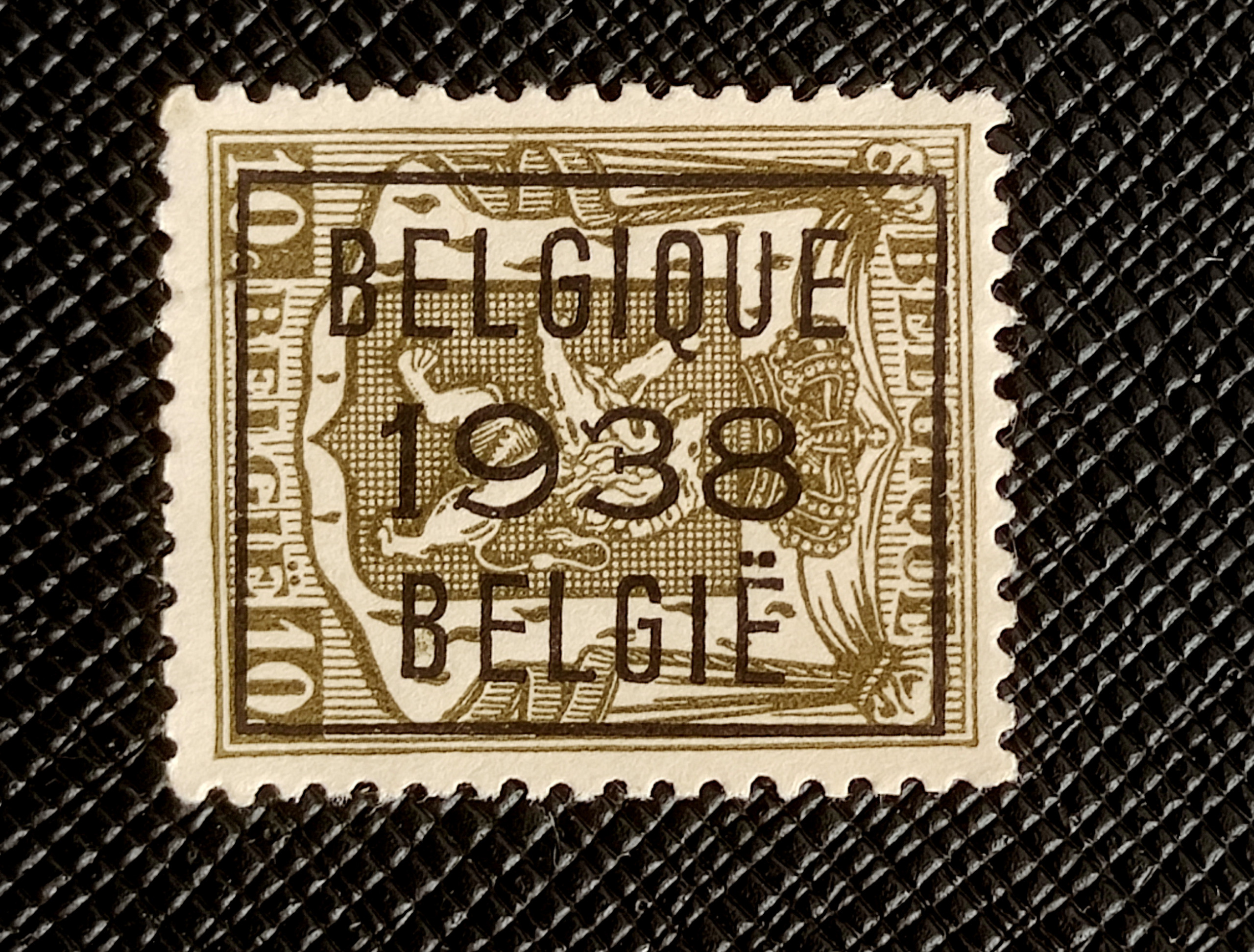 تمبر قدیمی سورشارژ بلژیک 1938
