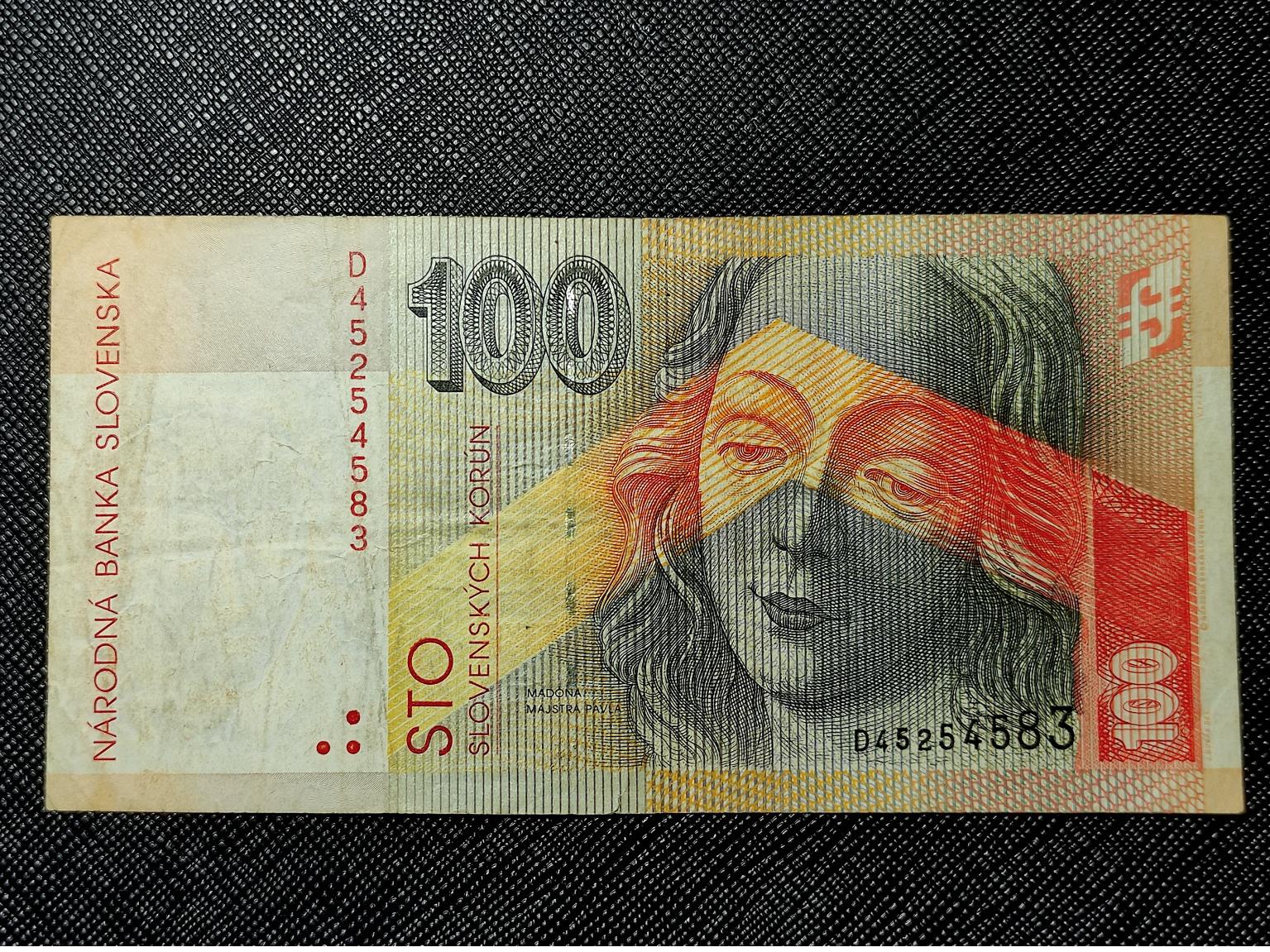 تک کمیاب 100 کرون اسلواکی 1993