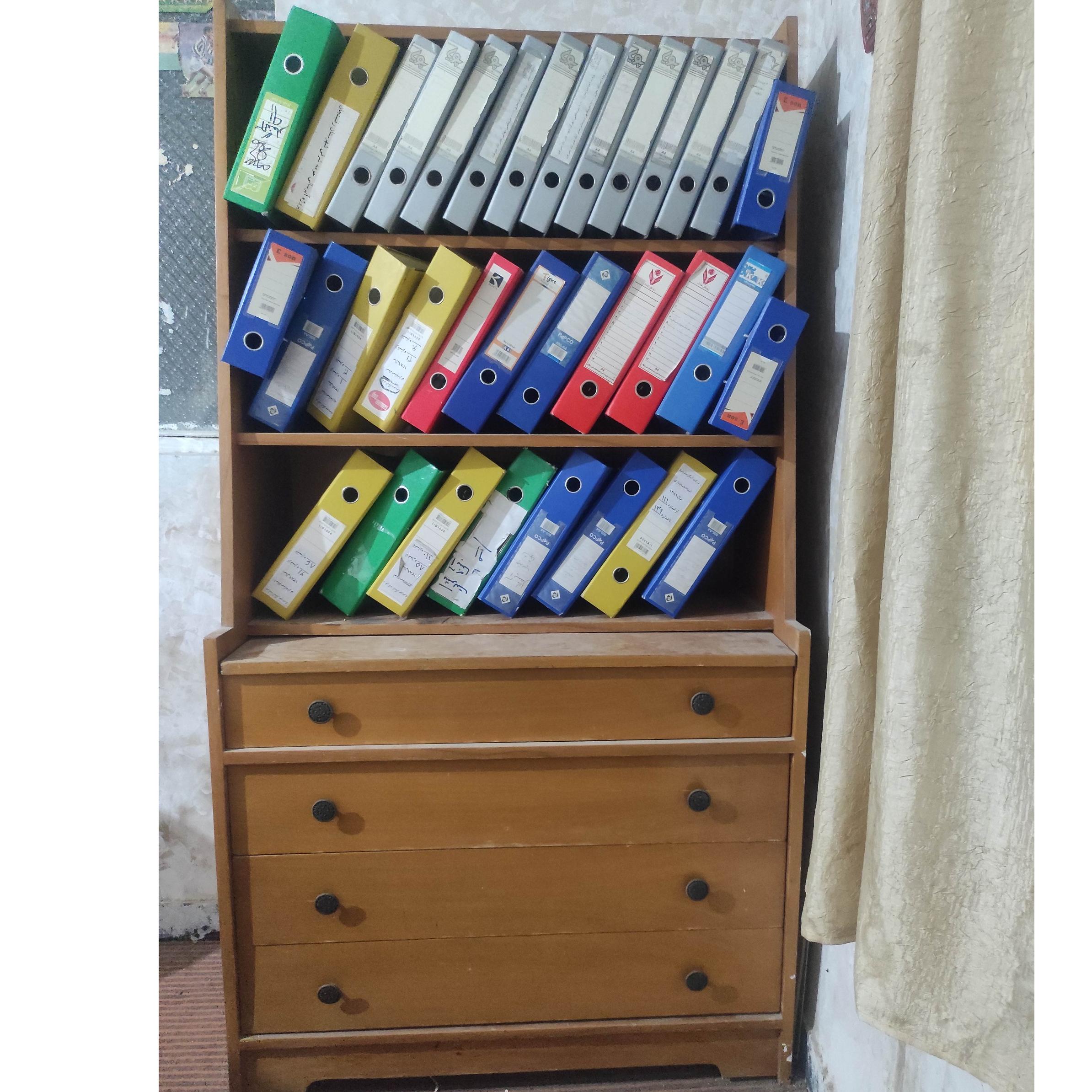 کتابخانه میز تحریر و دراور