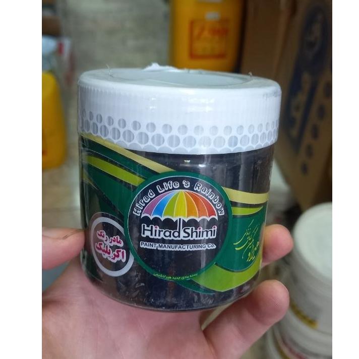 رنگ آکریلیک مادر رنگ مشکی هیراد 300گرمی