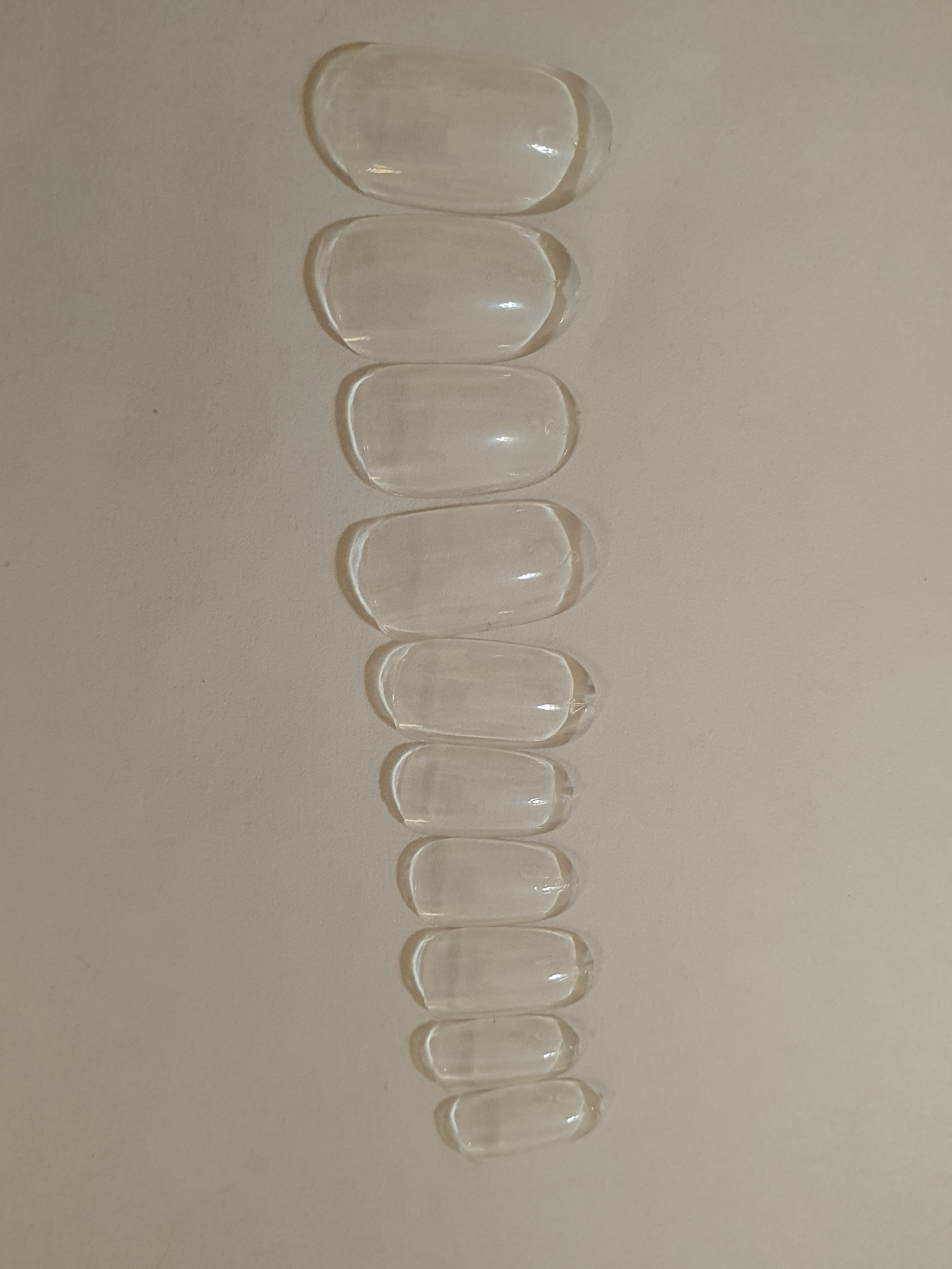 ناخن مصنوعی شفاف (بدون چسب)