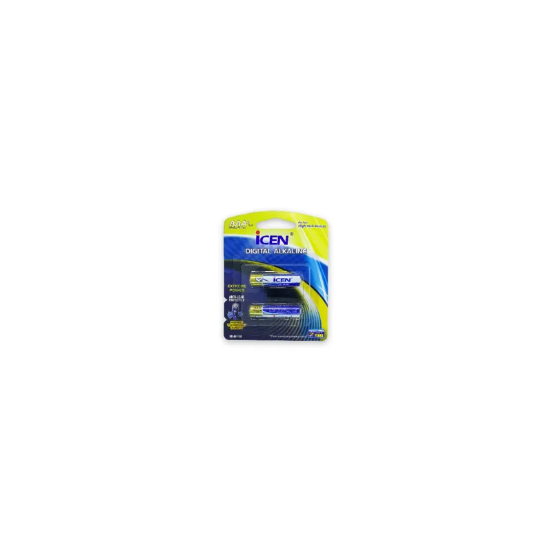 یک جفت باتری نیم قلم آلکالاین ALKALINE آی سن ICEN