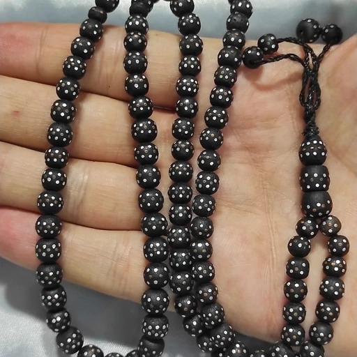 تسبیح 101 دانه نقره کوب