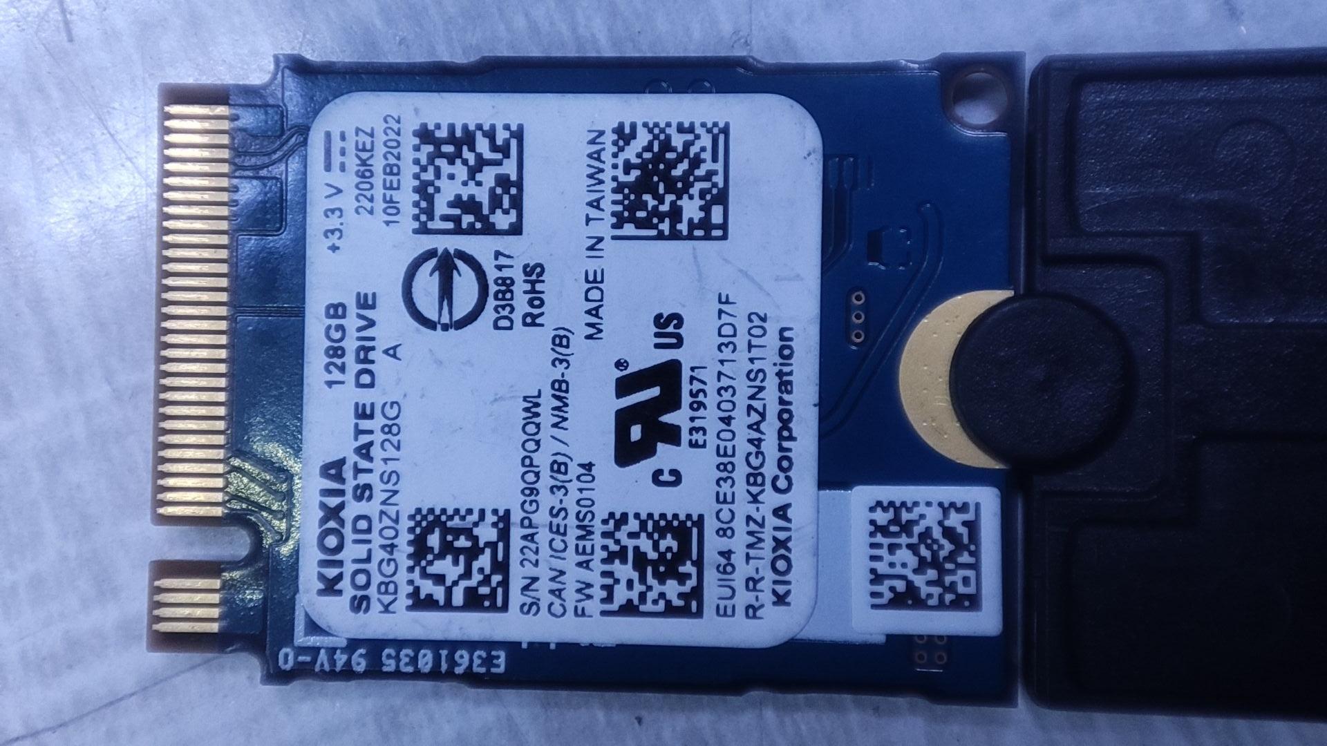 اس اس دس M.2 128 GB MVMe