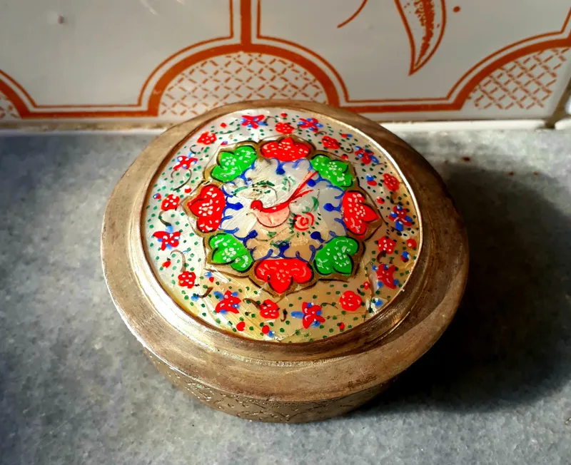 انفیه دان قاجاری میناکاری،آنتیک کلکسیونی