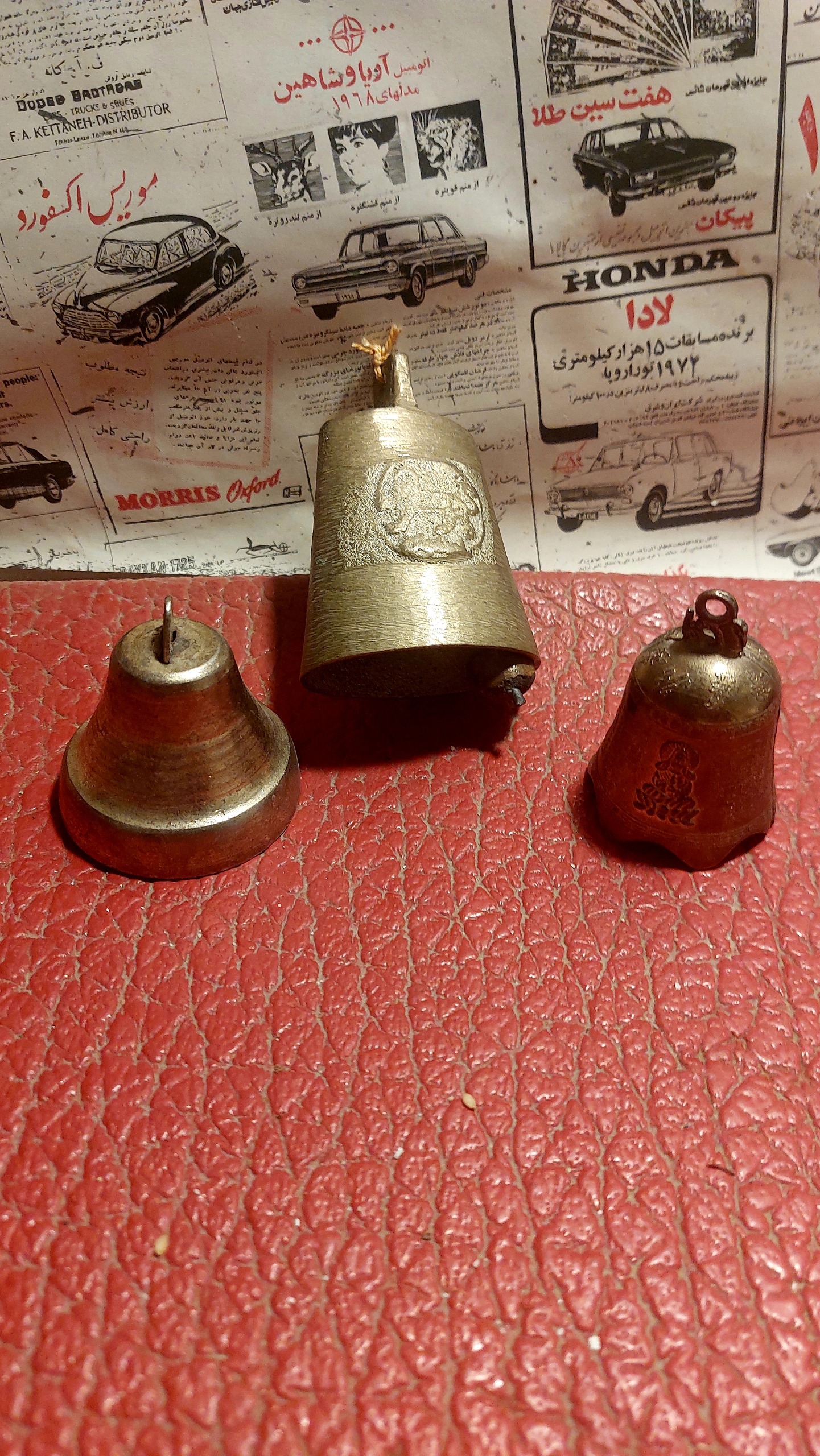 3عدد زنگوله قدیمی فلزی،کلکسیونی