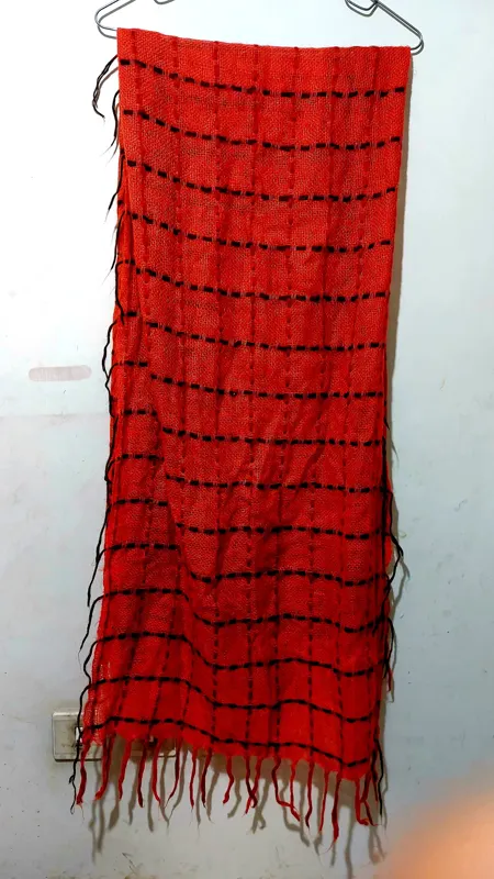 شال دستباف آکبند، زیبا و خوشرنگ،نخ و پشم طبیعی