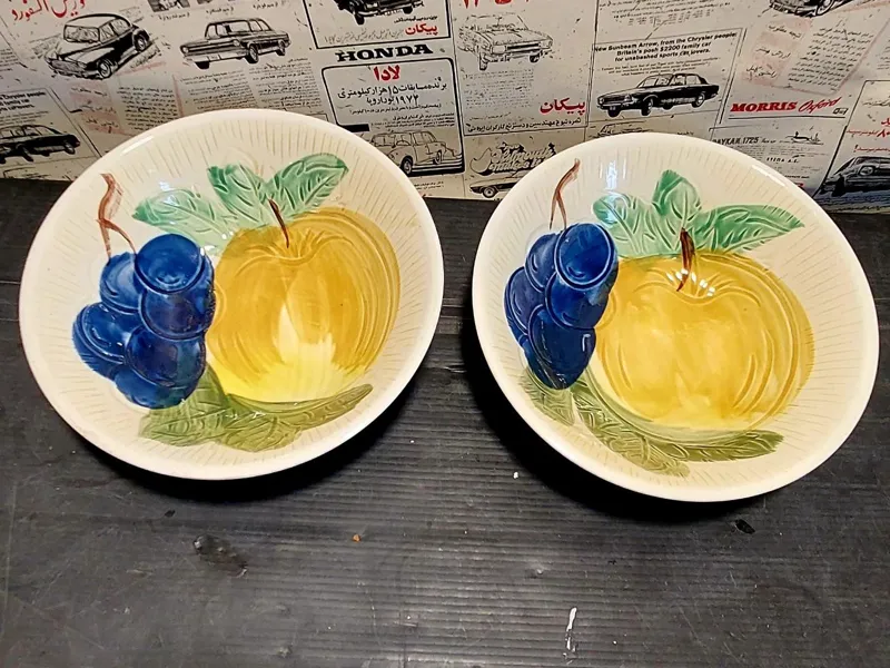 2عدد کاسه قدیمی ژاپنی دستساز،کلکسیونی