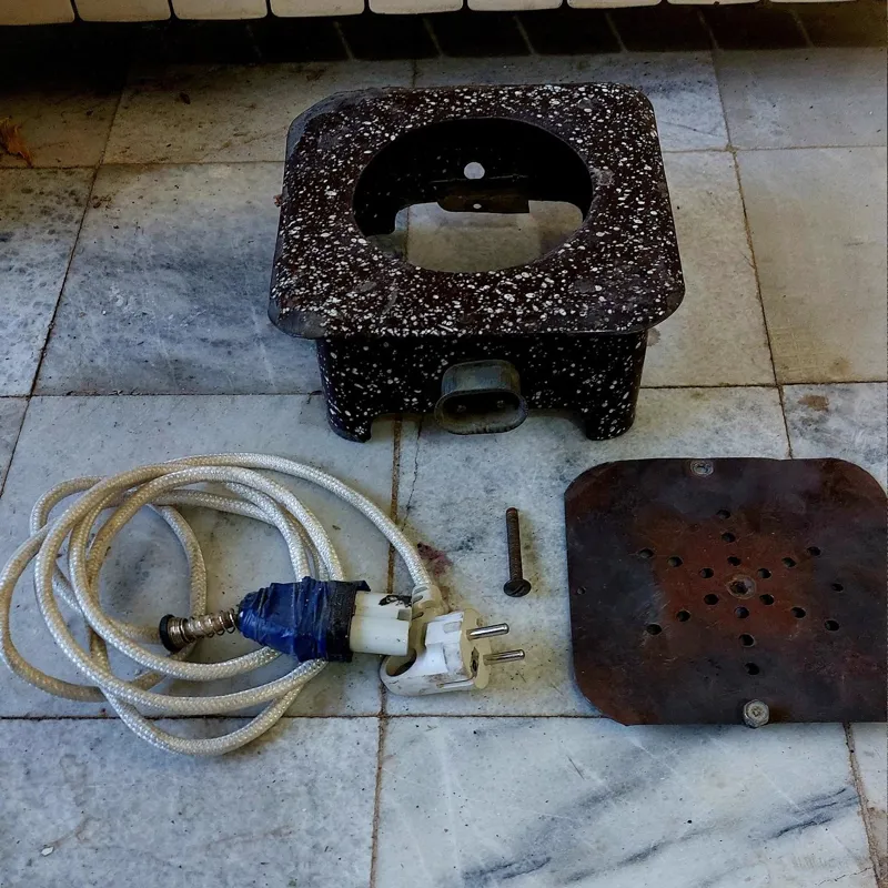 منقل برقی قدیمی آلمانی،فلزی