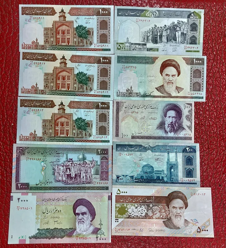 10 قطعه اسکناس سوپربانکی،گلچین