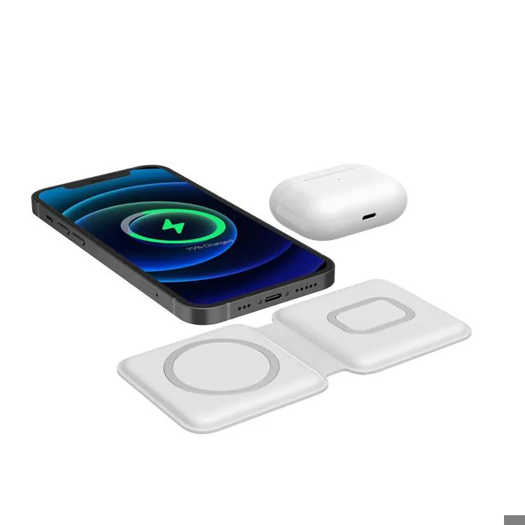 داک شارژر بی سیم مدل Magnetic Foldable مشکی