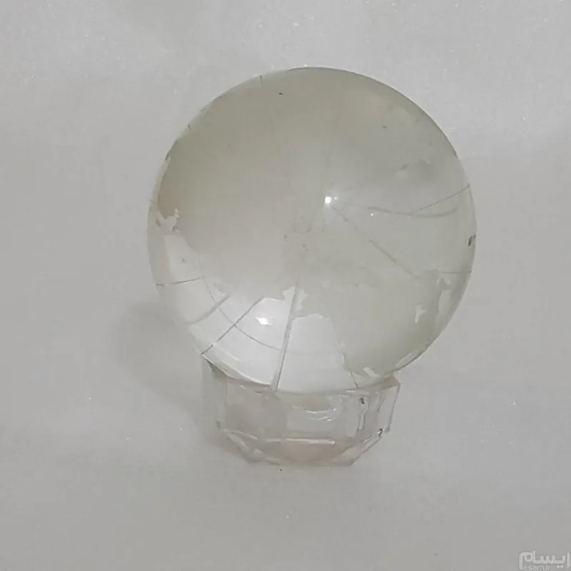 گوی کریستال شیشه ای کره زمین