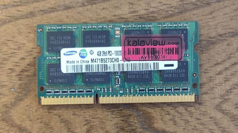 رم لپ تاپ سامسونگ مدل DDR3 ظرفیت 4 گیگابایت
