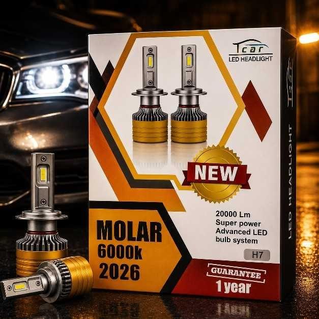 هدلایت تیکار مدل MOLAR 2026 پایه H11