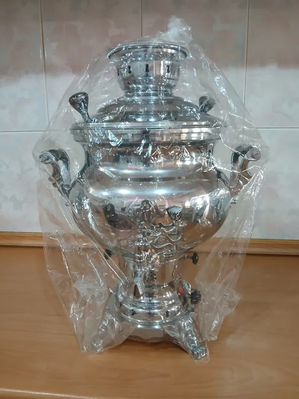 سماورگازی تمام استیل آلا مدل مهستان