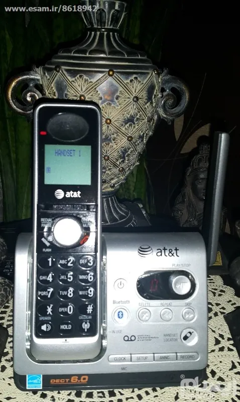 تلفن بیسیم آمریکایی at and t با سه گوشی فعال