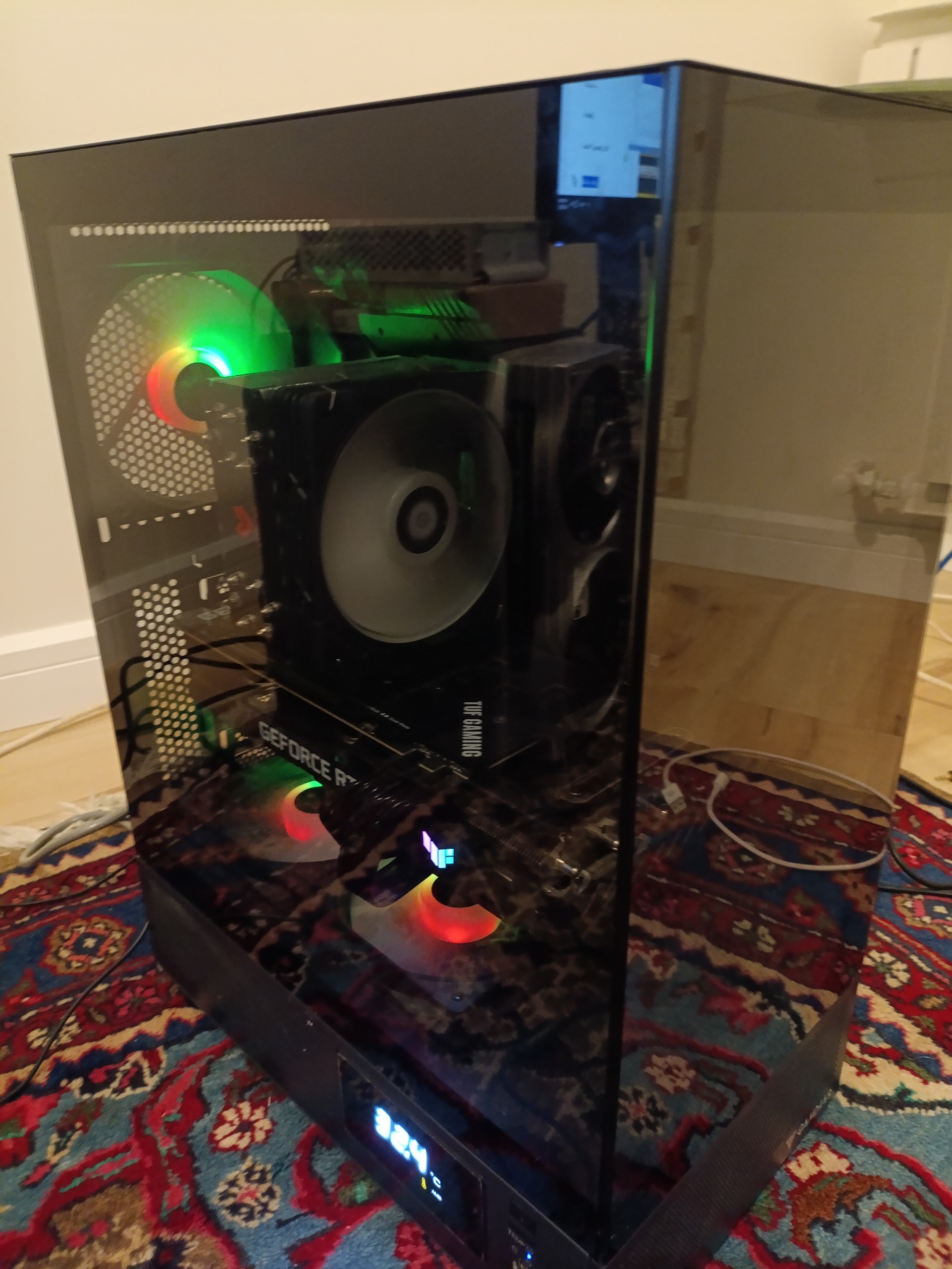 کیس گیمینگ13400 با گرافیک 3070 ایسوس پاور 850 گرین