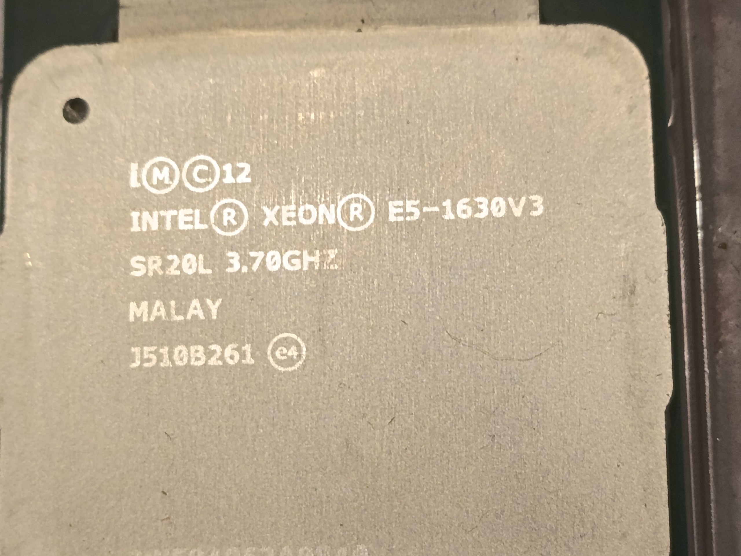 cpu xeon e5-1630 v3