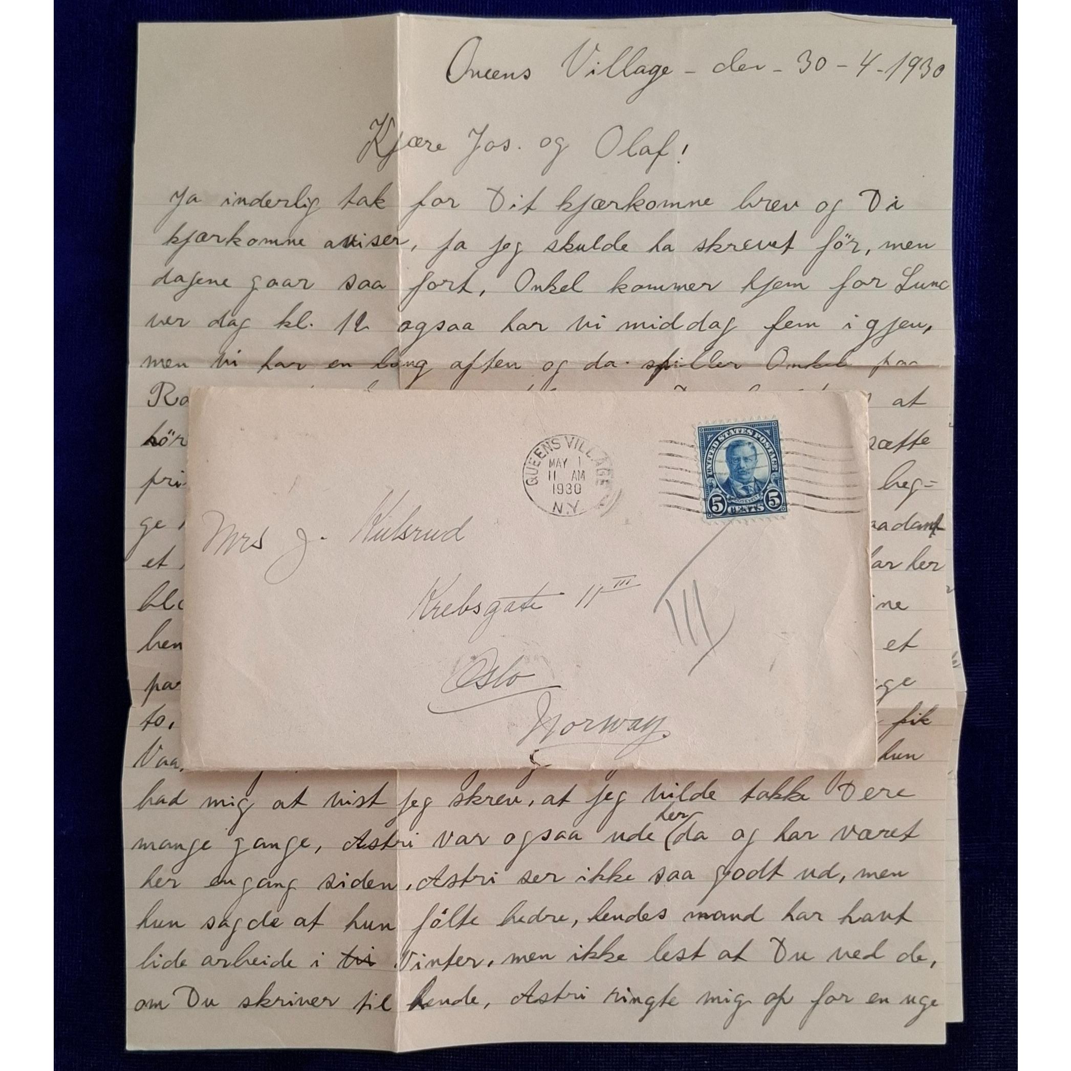 پاکت و نامه کلکسیونی و کلاسیک آمریکا سال 1930