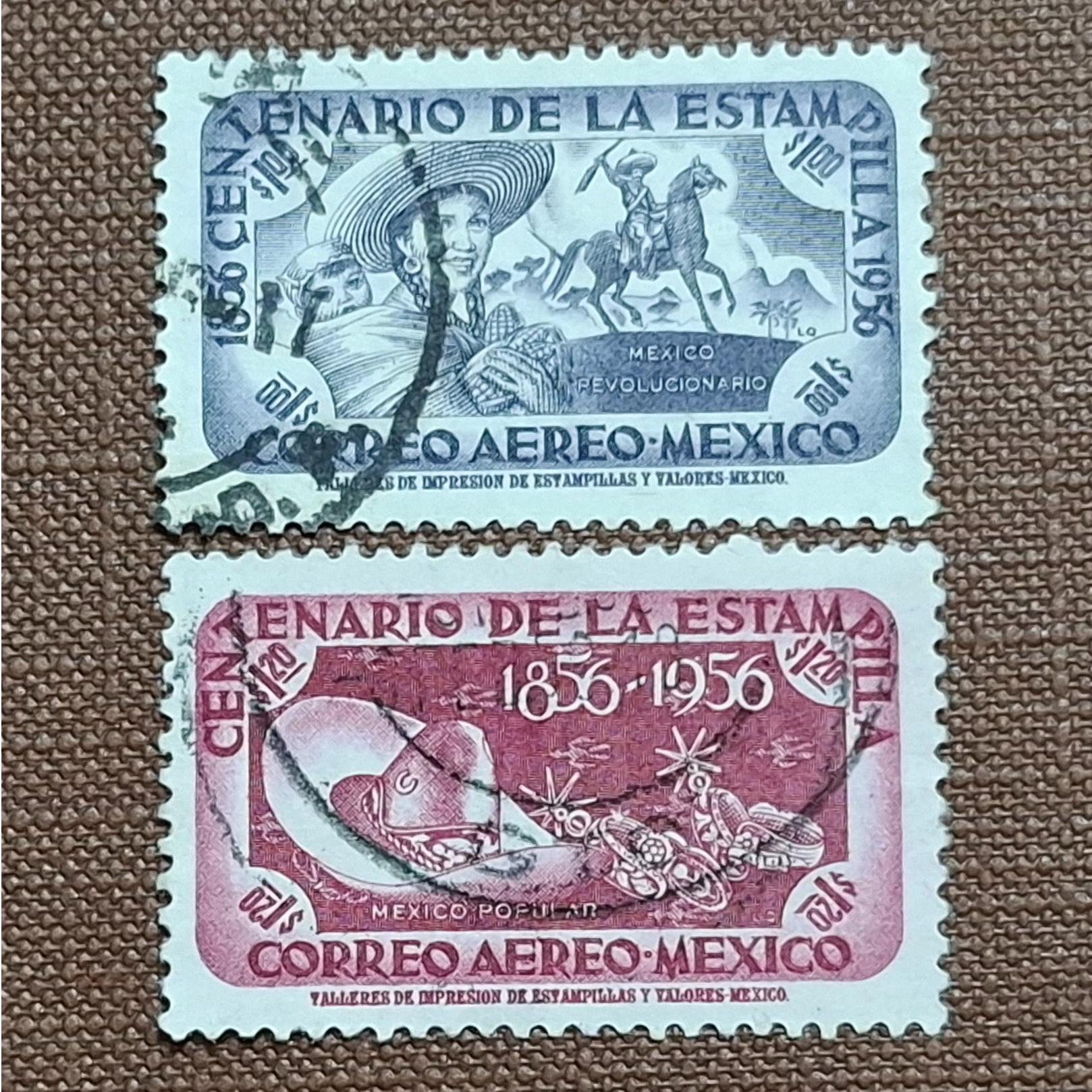 جفت تمبر کلاسیک مکزیک A16