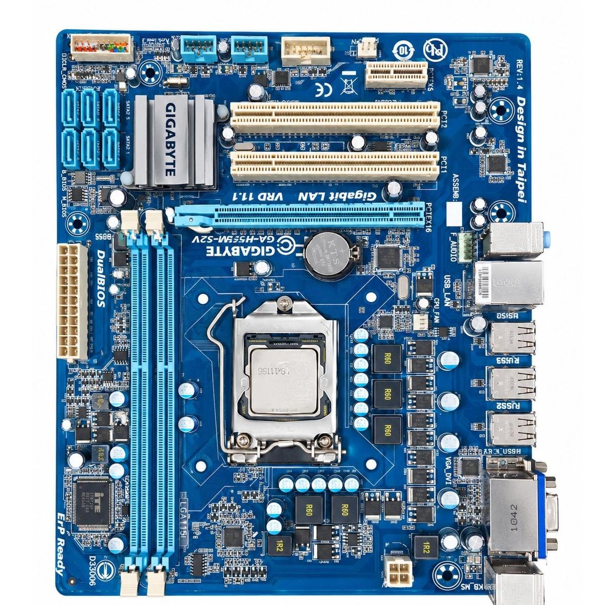 مادربرد گیگابایت مدل GA-H55M-S2V سوکت 1156
