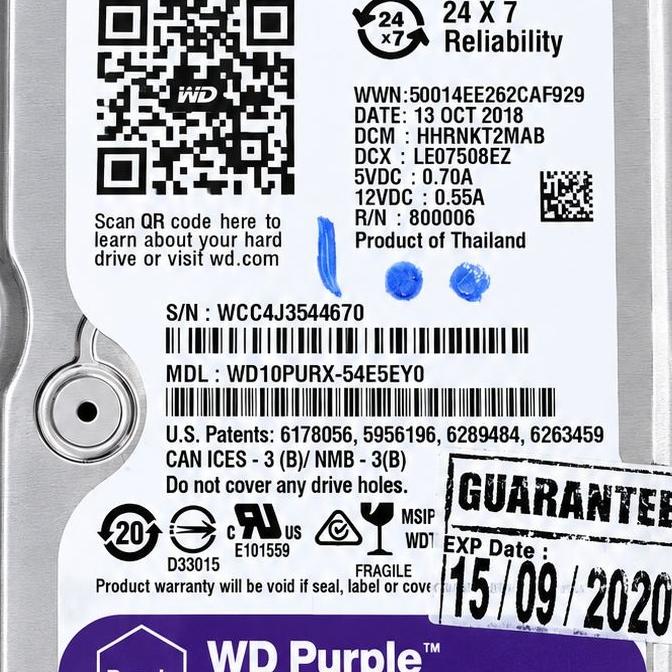 وسترن دیجیتال 1 ترابایت سریPurple بنفش