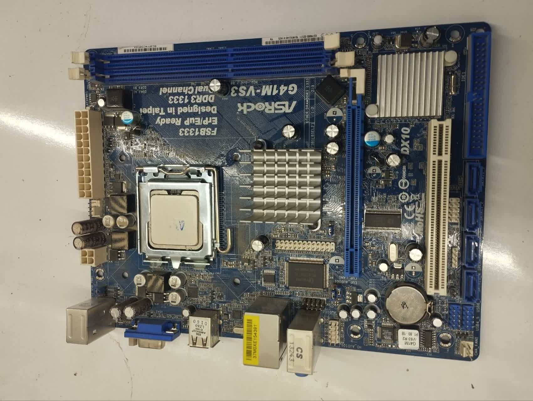 مادربرد asrock g41m-vs3 fi به همراه cpu رایگان