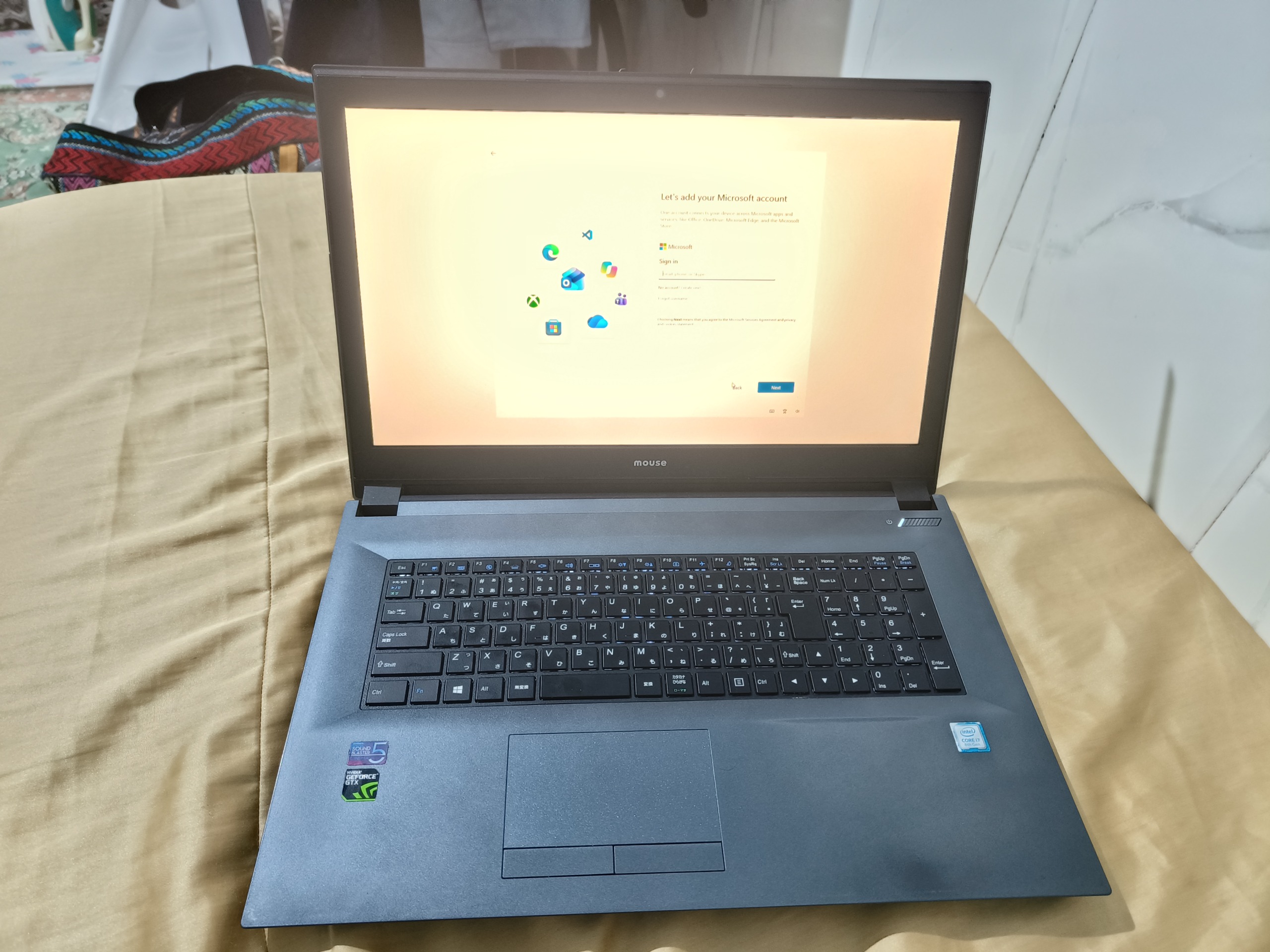 لپ تاپ برند MOUSE گیمینگ GTX 1050 و 8750H