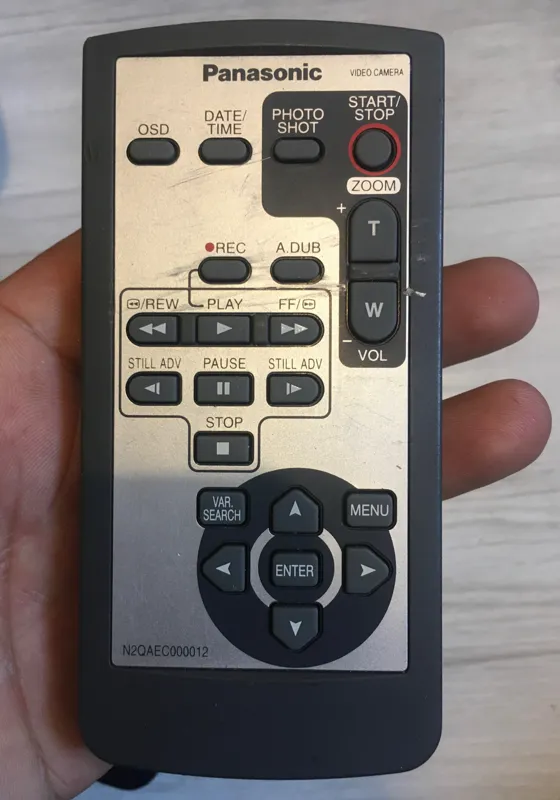 ریموت کنترل اصلی دوربین هندیکم پاناسونیک Panasonic