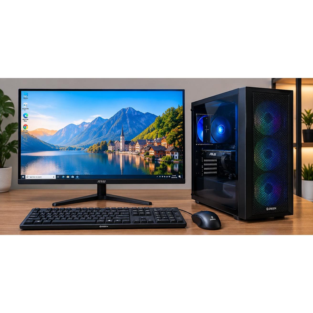 سیستم کامپیوتر حرفهای i5 نسل 12 مانیتور MSI 27