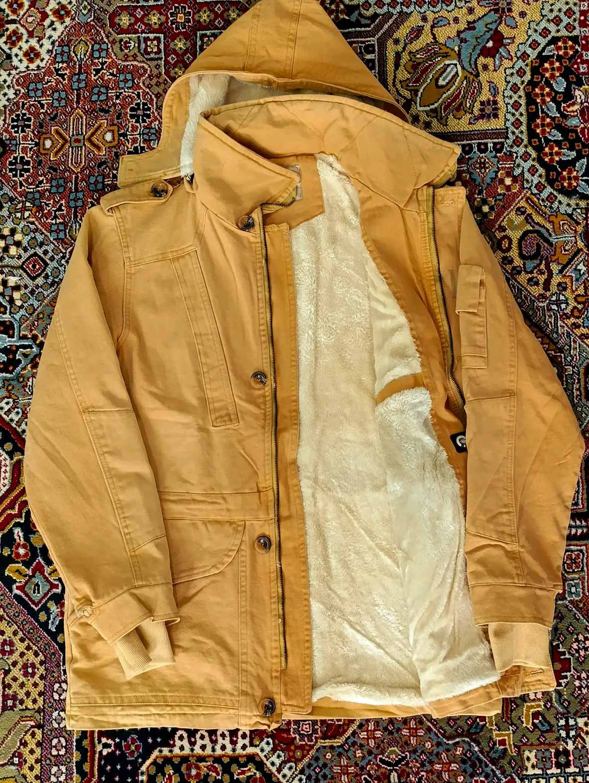 کاپشن کتان گرم بالا داخل خز برند MacPier (نو)