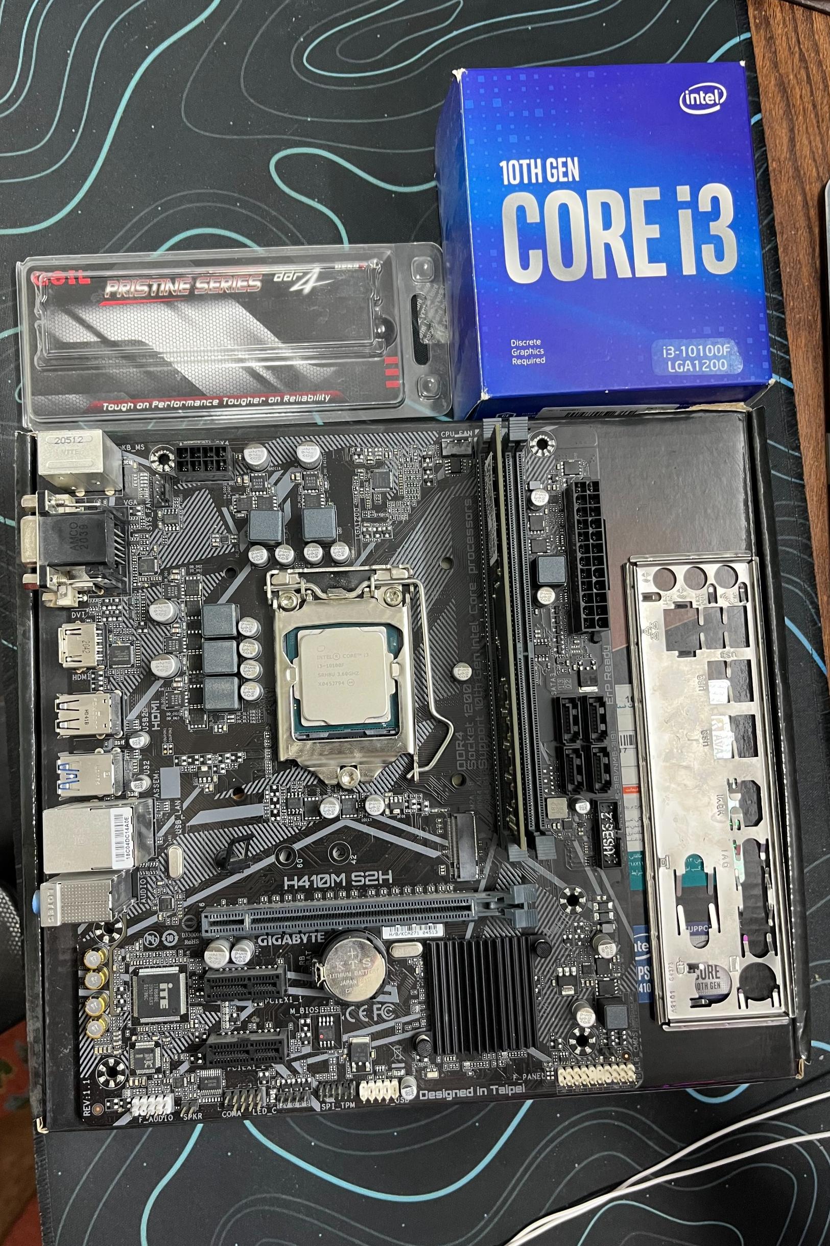 Gigabyte H410M S2H CPU Intel i3-10100F 16GB DDR4